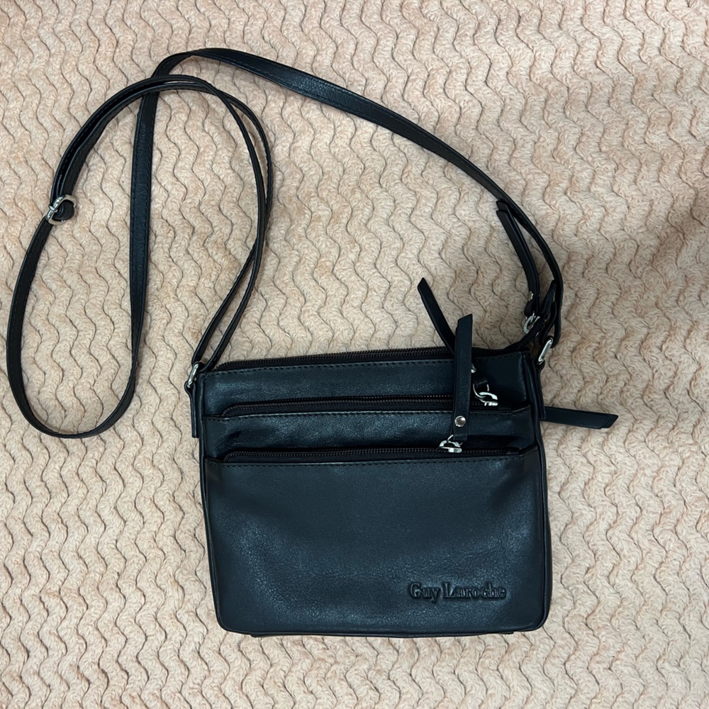 Guy Laroche Real Leather Cross Body Purse